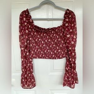 Wild Fable Long Sleeve Crop Top